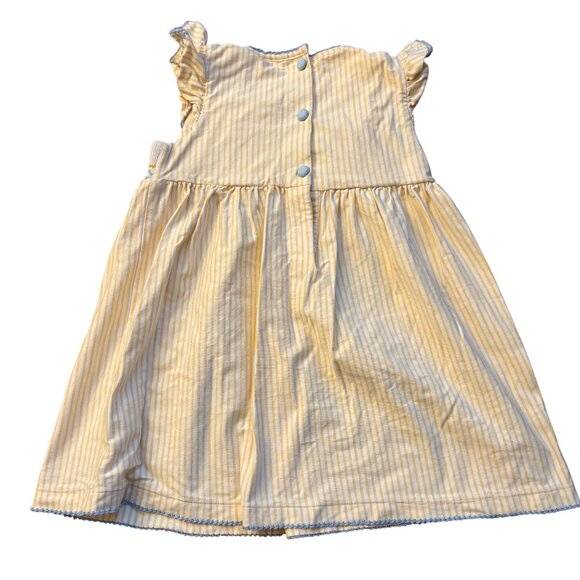 Shrimp & Grits Embroidered Puppy Design Girls 2T Cotton Blend - Picture 3 of 3